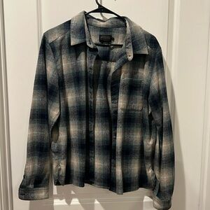 Pendleton Blue & White Button Up Flannel